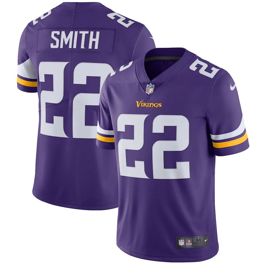Men Minnesota Vikings #22 Harrison Smith Nike Purple Vapor Untouchable Limited Player NFL Jersey